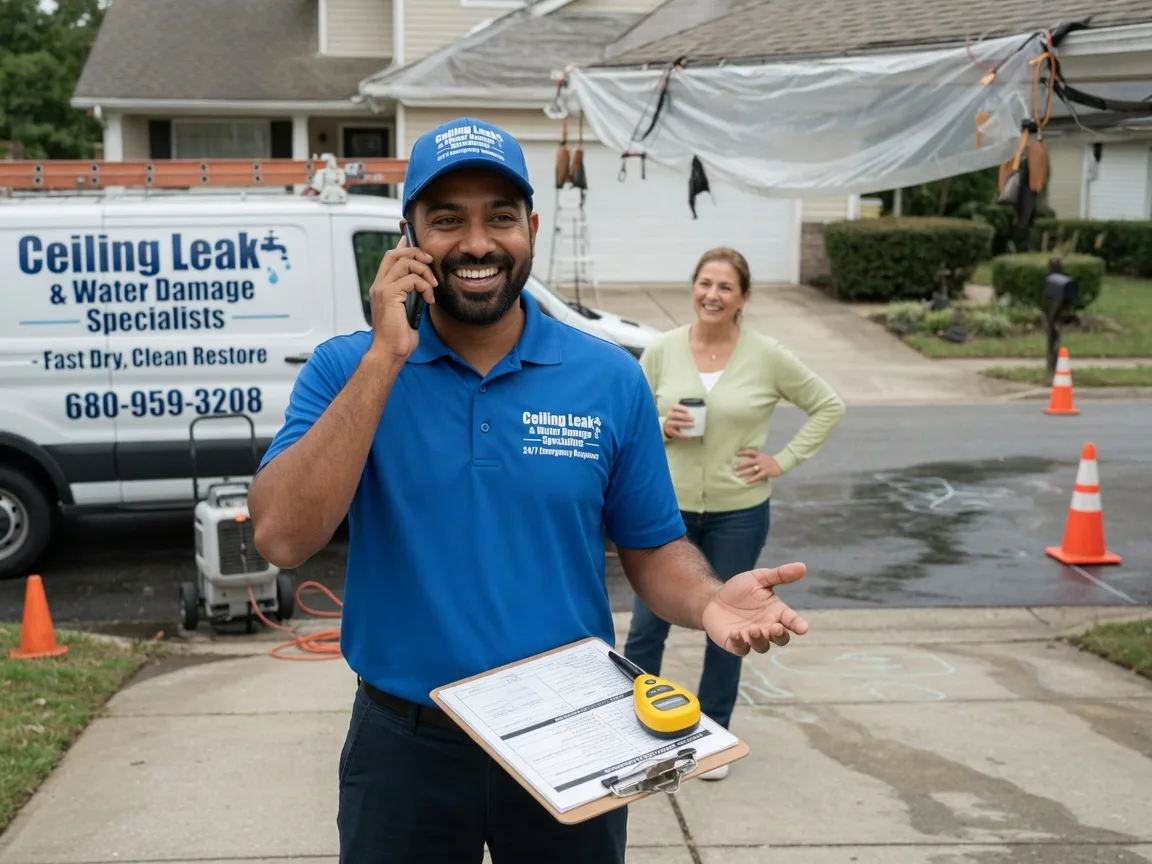 Ceiling Leak Cleanup Cooper, TX FAQs